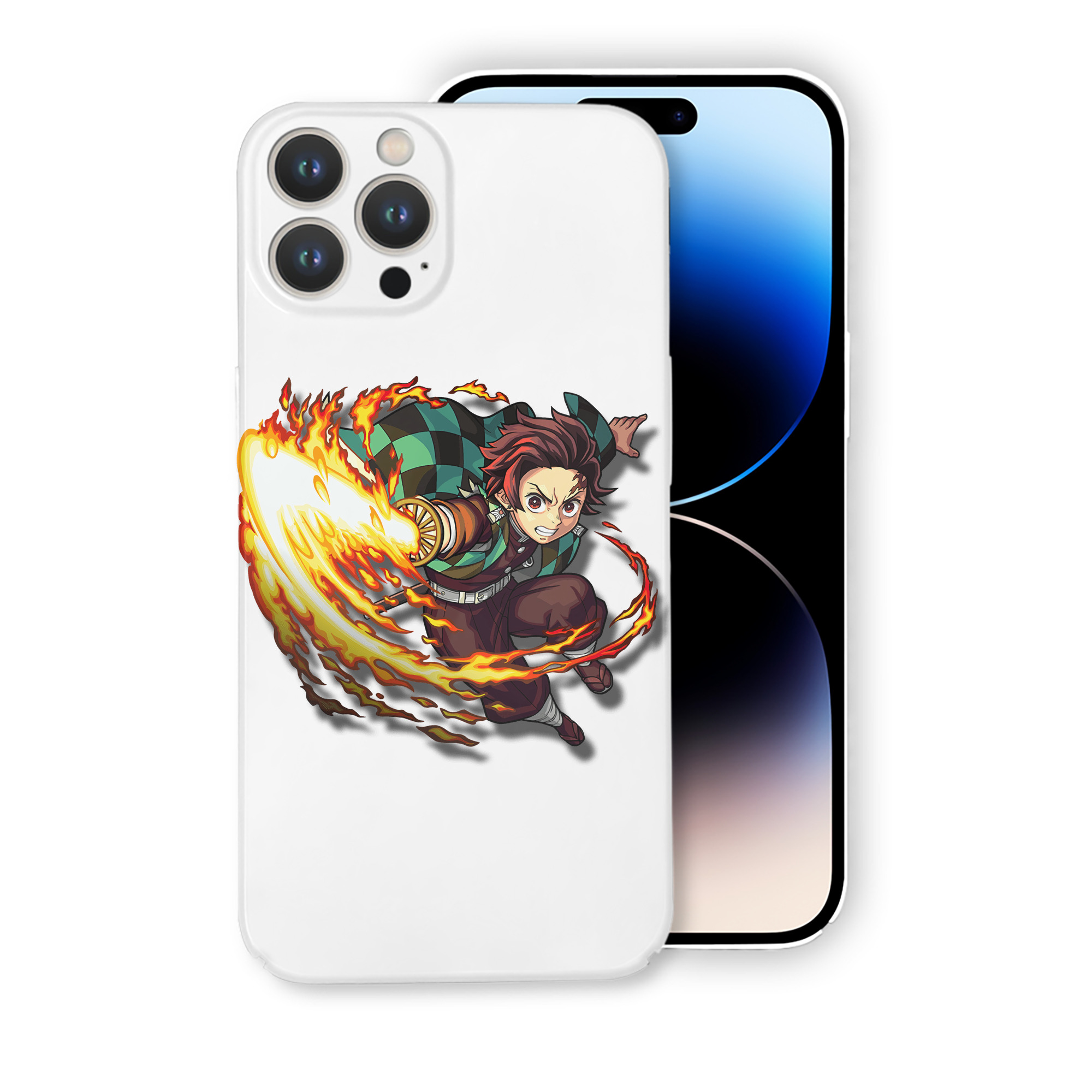 （画像用） 鬼滅の刃 竈門 炭治郎／かまど たんじろう Kamado Tanjirou 【iPhone 14シリーズ対応】ハードケース
